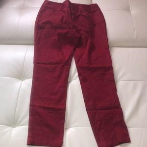 Arden B red Capri retro pinup pants career work
